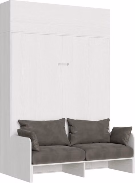 Letto Matrimoniale a Scomparsa Salvaspazio con Sofà Kentaro GIORDANOSHOP Bianco H: 250 cm – 1