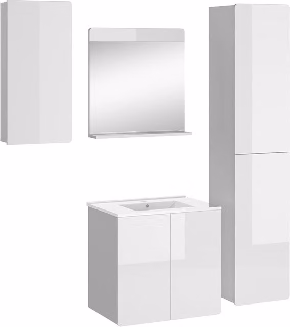 Set mobili bagno Izan Bianco 5 pezzi Vicco