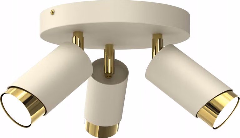 Pendente Circle Tube Gold Gu10 Led Spot