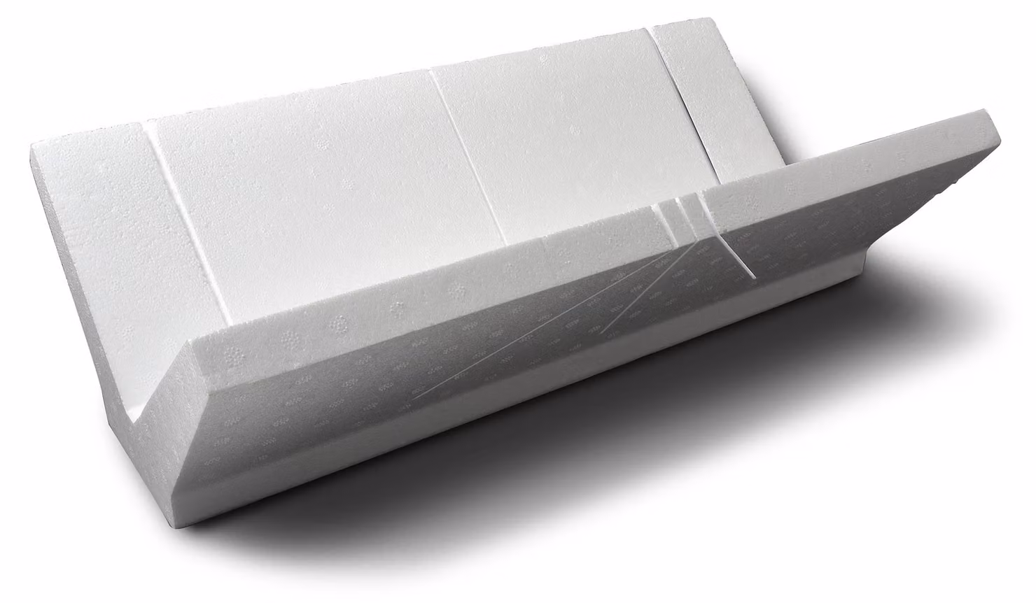 Cassetto per tagli obliqui Decosa in EPS, bianco, 41 x 22,4 x 12 cm - 1 pezzo