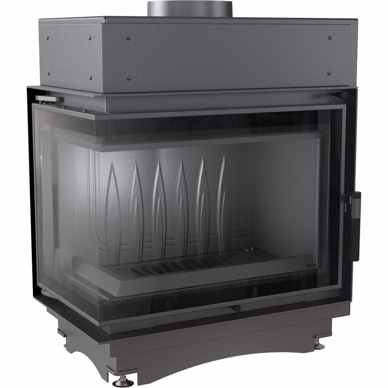 Inserto per caminetto in ghisa KRATKI MAJA DECO sinistro 8 kW Ø 180