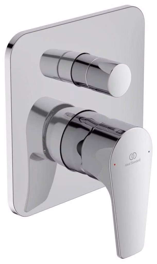 Miscelatore per lavabo Cerafine D Chrom, 3 fori, da montare a parete, con cartuccia ecologica