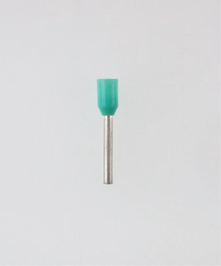 Guaina terminale isolata, conforme alla norma DIN 46228, parte 4, taglia L, colore verde, codifica TM, sezione 0,34 mm², confezione da 1 pezzo
