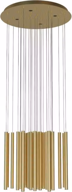 Lampada a sospensione Maxlight Organic LED 45W oro/ottone dimmerabile per soggiorno e sala da pranzo