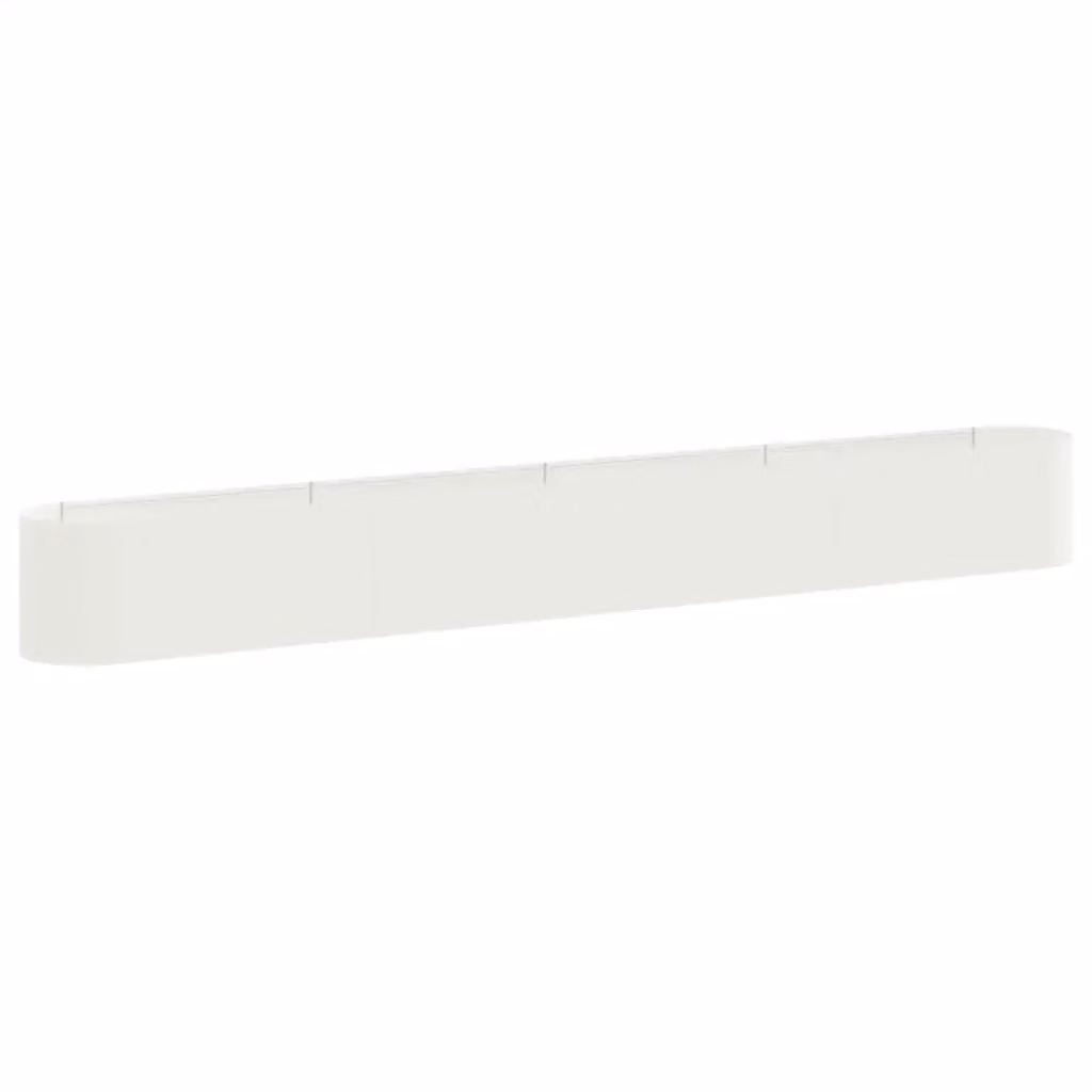 Letto rialzato da giardino vidaXL in acciaio bianco L: 360 cm, P: 40 cm, H: 40 cm – 2