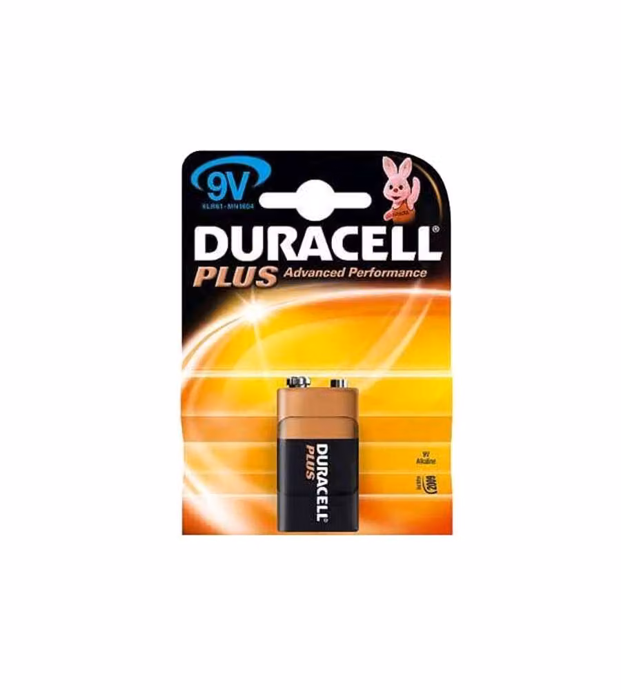 Batteria alcalina Duracell Plus 9V MN1604 multicolore – 2