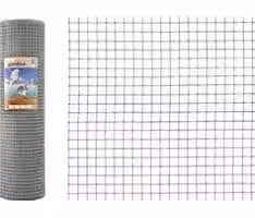Rete metallica per recinzioni, zincata. Dimensioni: 12,7 x 0,65 mm x 101 cm x 2,5 m. Per giardini