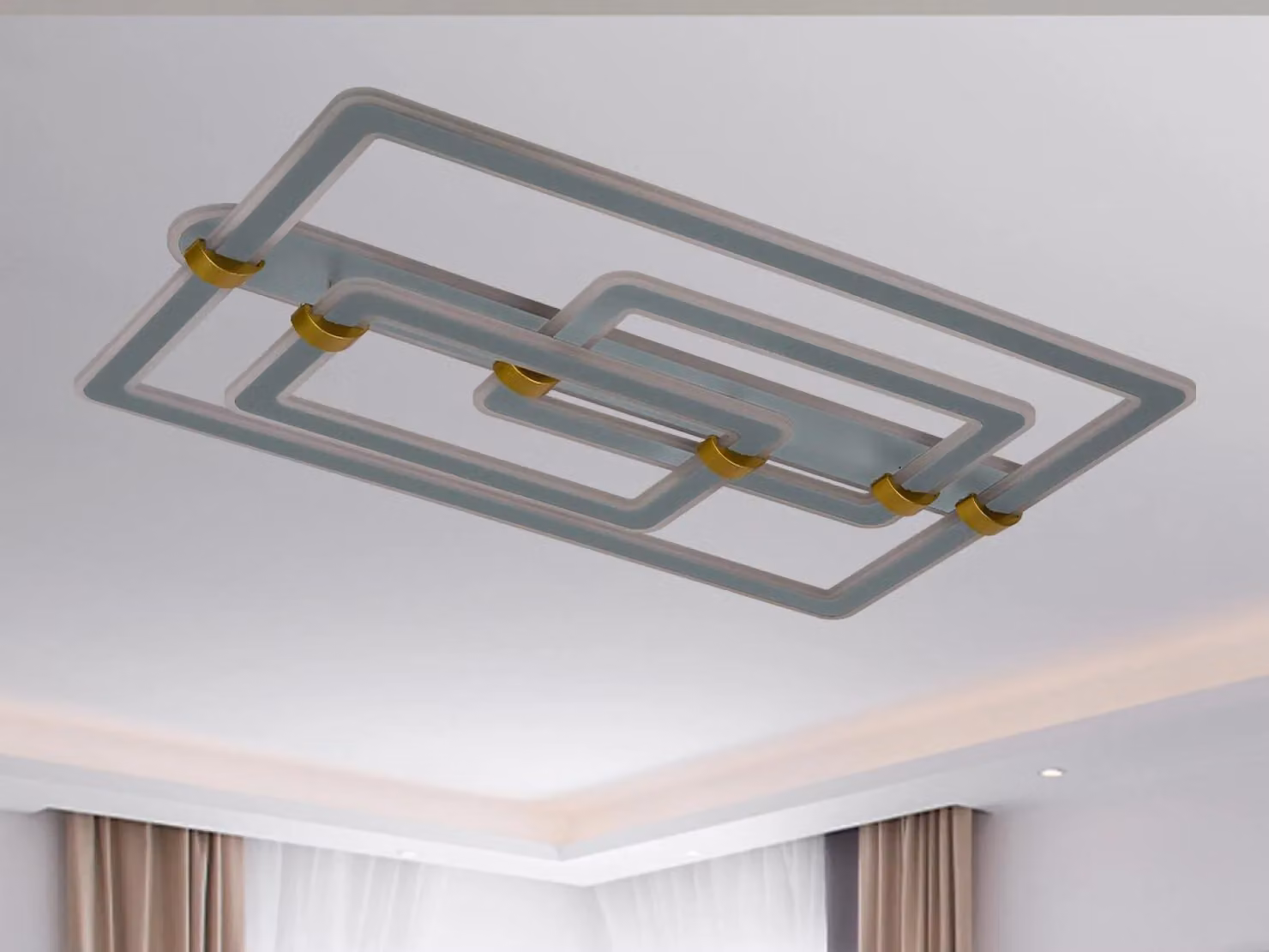 Lampada a soffitto a LED con telecomando, 280W - J3343/S