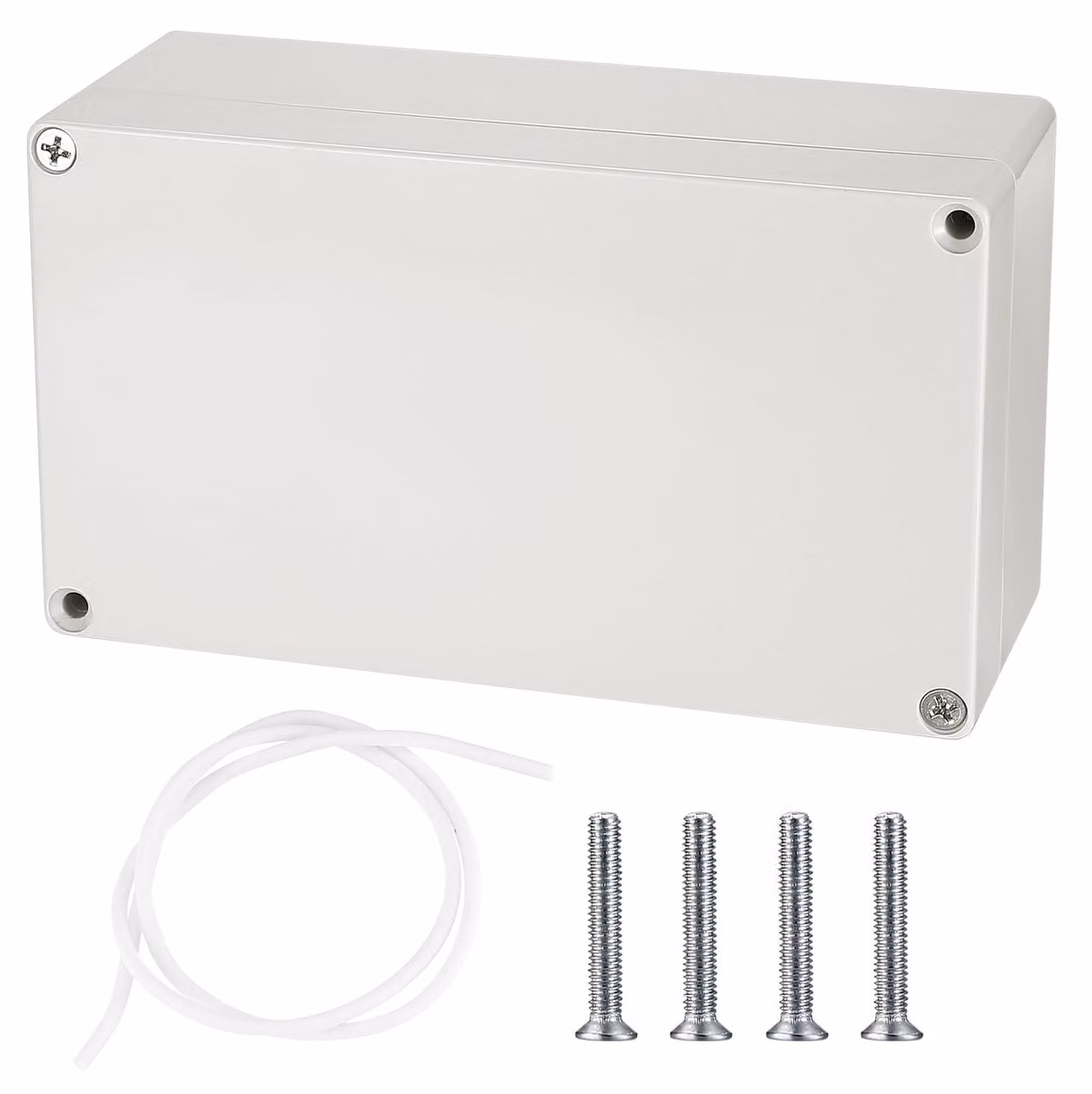Scatola di derivazione impermeabile - Custodia per elettronica - 158 x 90 x 60 mm - IP65 - ABS - Grigio e bianco