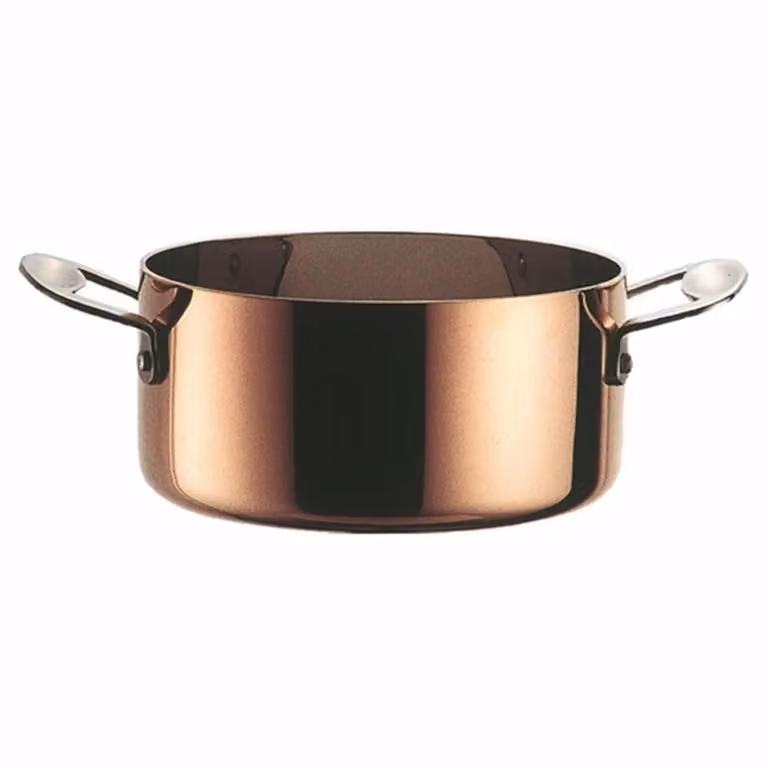 Casseruola in trimetallo con coperchio linea Toscana, 20cm