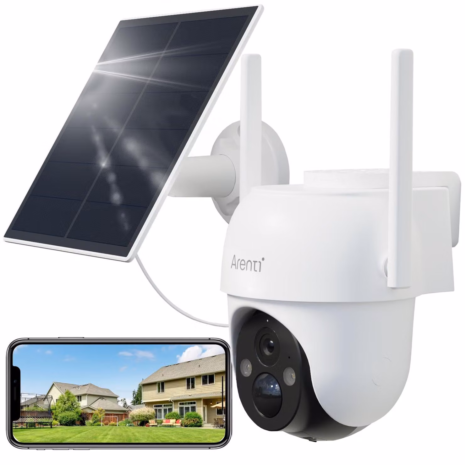 Arenti Wire-Free Outdoor UHD Battery Camera + Solar Panel