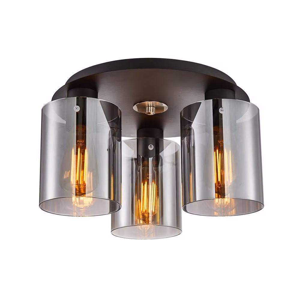 Lampada da soffitto SARDO SPL-5581-3SC-BK-SG Italux