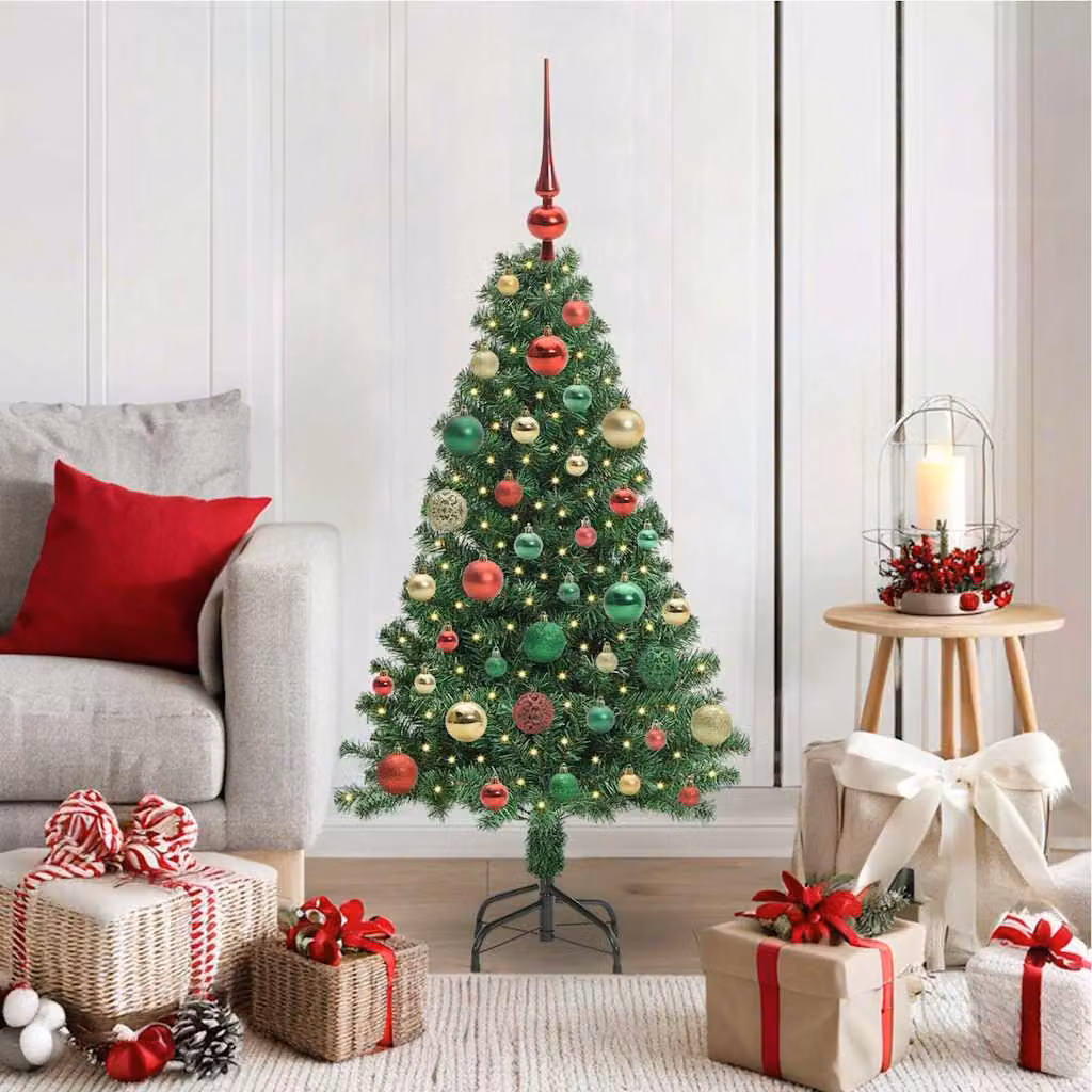 Maison Exclusive - Albero di Natale artificiale con 150 LED e supporto, verde, 120 cm