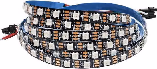 Striscia luminosa LED RGB flessibile da 2 m, 120 pixel, 5050, per progetti fai da te e decorazioni