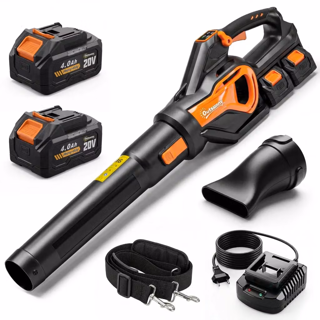 Soffiatore a Batteria 20V Minimal con Motore Brushless 900W Arancione e Nero – 2