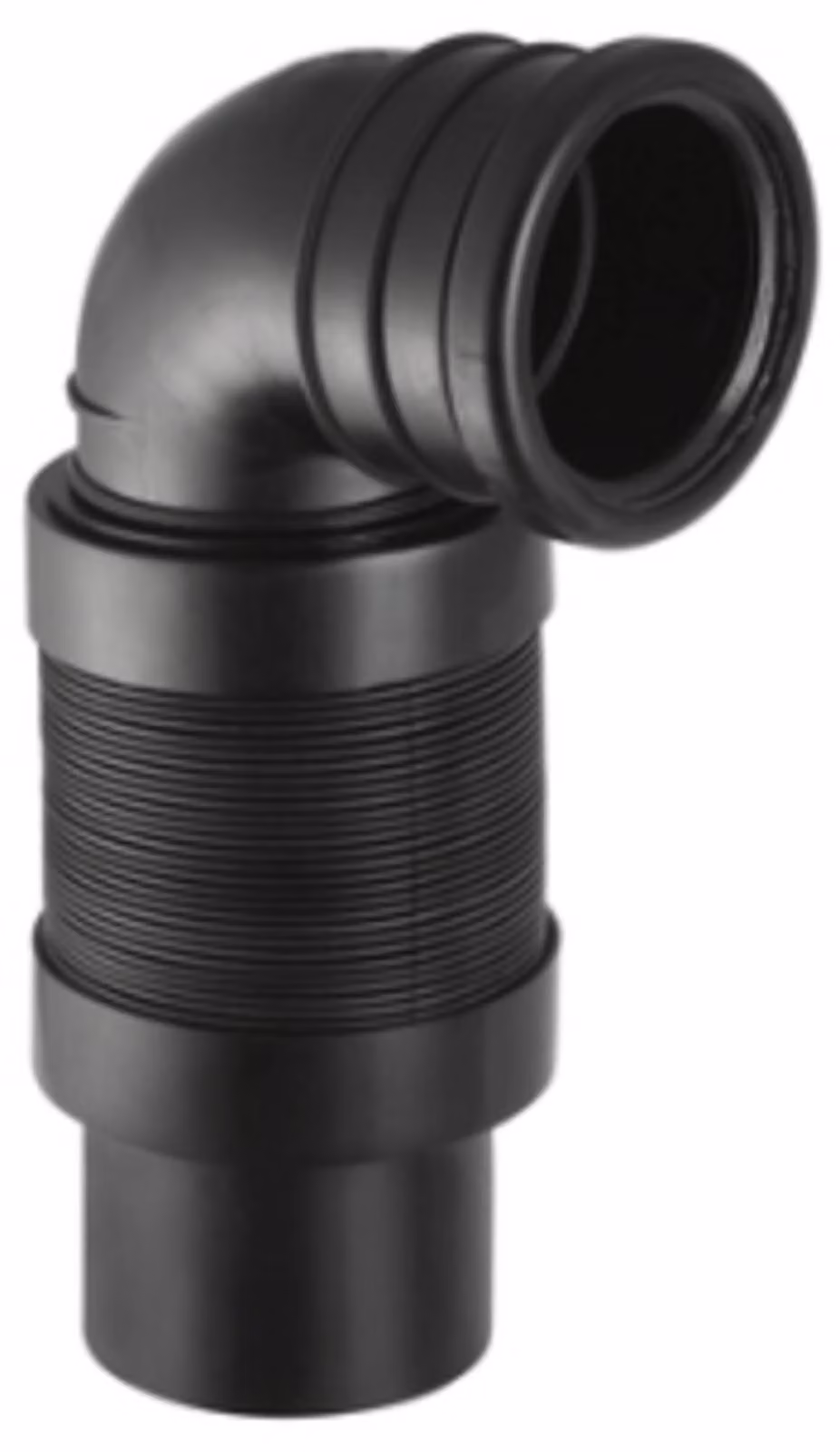 Geberit PE Anschlussbogen 90° für WC Bogen ausziehbar bis 20 cm