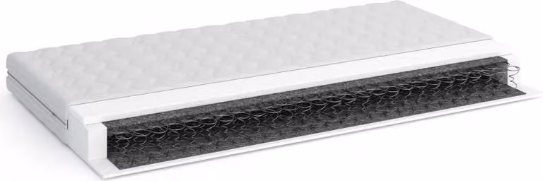 FURNLUX Materasso a molle Capri White 140x200cm / Hauptfarbe: Weiß / Dimensioni: 140 x 200 x 15 cm