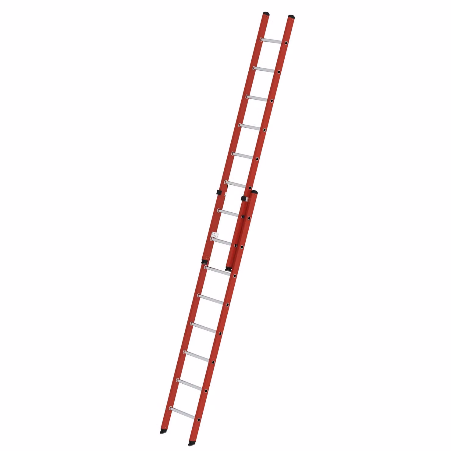 Scala a pioli a 2 sezioni in PRFV/alluminio senza traversa 2x8 pioli