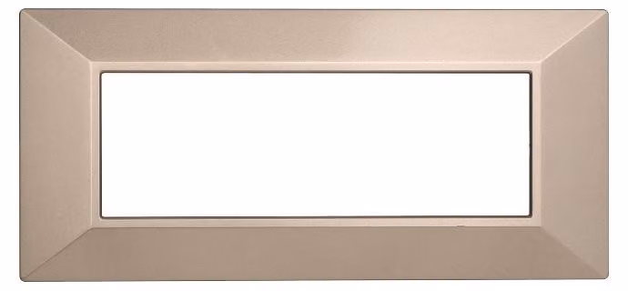 ETTROIT AN90610 Placca Piramide 6P Serie Moon Colore Bronzo Compatibile Con Bticino Axolute