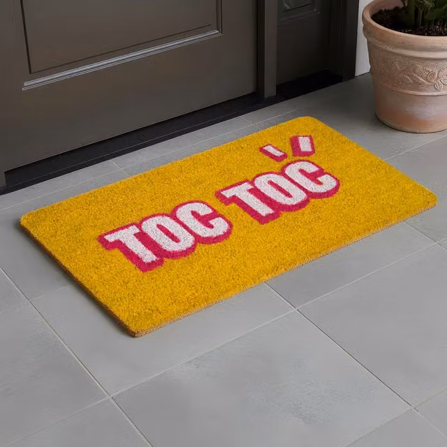 Zerbino Toc Toc Zerbinomania giallo antiscivolo e antipolvere L 70 cm x P 40 cm
