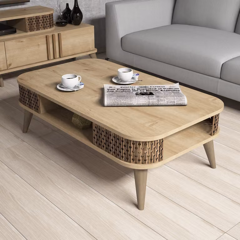 Skye Decor, Eylül - Oak, tavolini, rovere, 105 x 34,6 x 60 cm