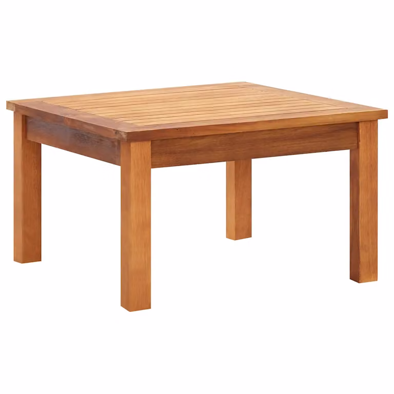 vidaXL Tavolino da Caffè per Giardino in Legno di Acacia Marrone, L/P/H: 60 x 60 x 36 cm