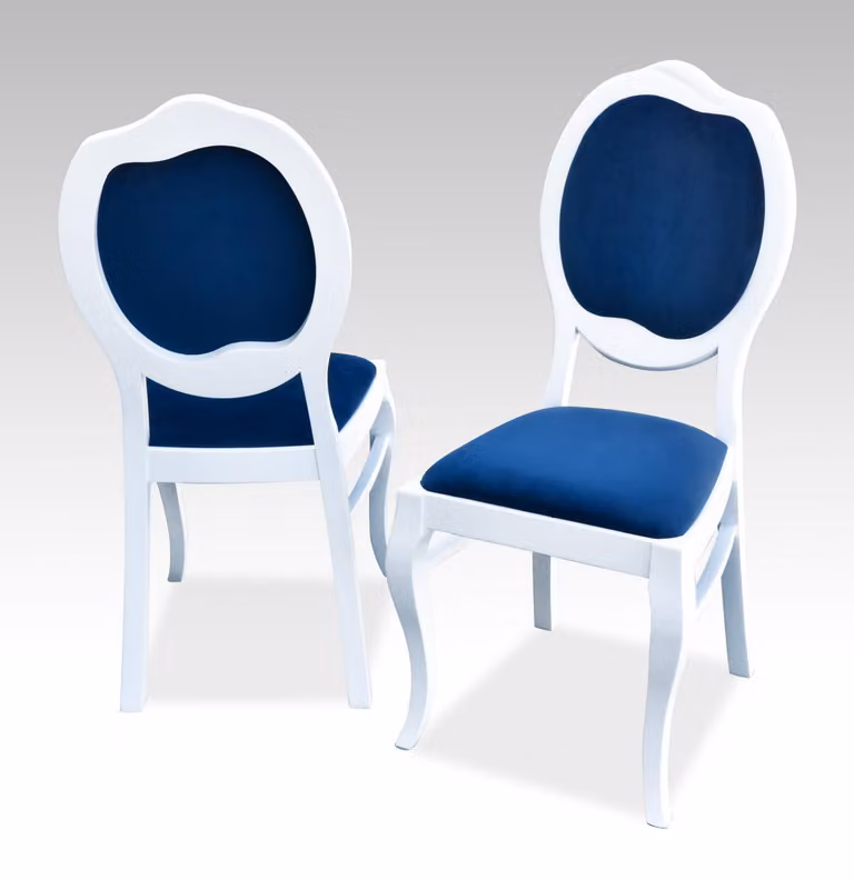 Moderner Stuhl Sitz Polster Garnitur Esszimmer Stühle Lehn Textil Lehnstühle
