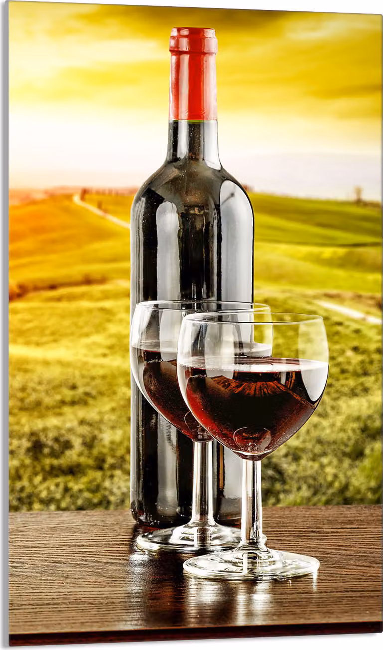 Piastra di copertura del piano cottura 30x52 Piastra di copertura del piano di cottura in Vetroceramica alzatina in vetro tagliere decorativo, paesaggio del vino