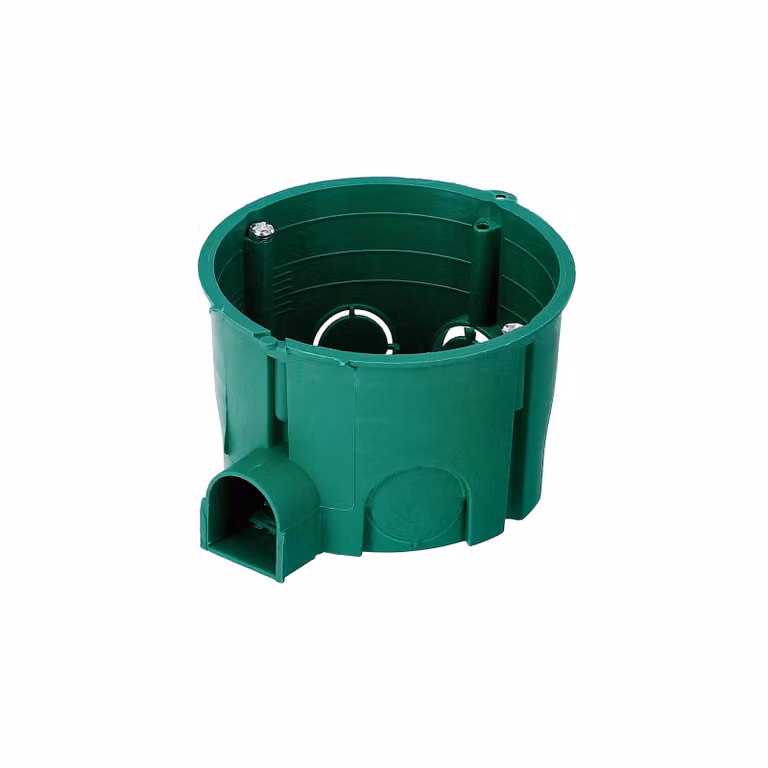50x scatola di giunzione da incasso Ø60 piatta con viti verde EDO777893 EDO Technic