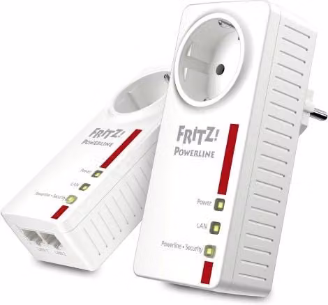 Set Powerline FRITZ! AVM 1200 Mbit/s per collegamento Ethernet LAN, bianco, 2 pezzi