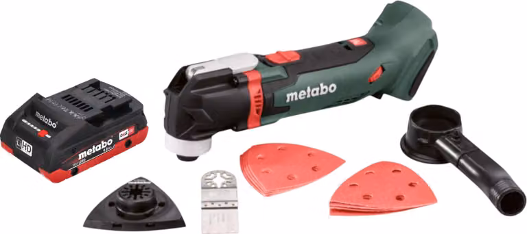 Multitool a batteria Metabo MT 18 LTX 18 V OIS / Starlock + 1x batteria LiHD da 4,0 Ah - senza caricabatterie