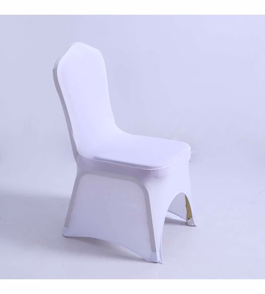 Coprisedia Spandex Bianco 45x45x90 cm Elastico per Eventi e Catering