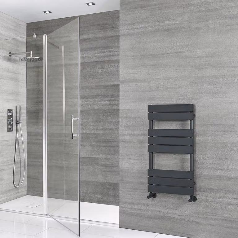 Scaldasalviette di Design - 825mm x 450mm - Antracite - Lustro