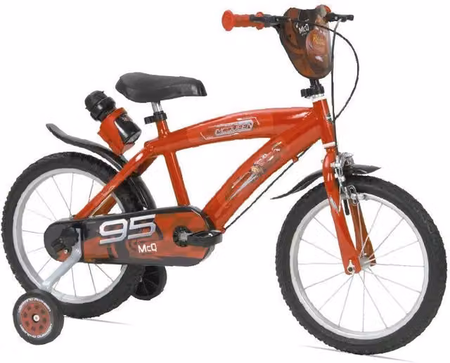 Bicicletta Disney Cars rossa da 16 pollici