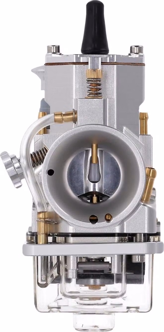 Carburatore a scorrimento piatto CNC, tipo PWK 26 - anodizzato argento