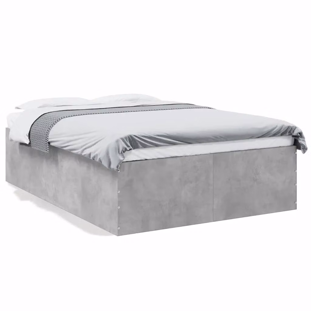 Letto moderno vidaXL in legno grigio L/P/H: 120 x 200 x 30 cm – 2