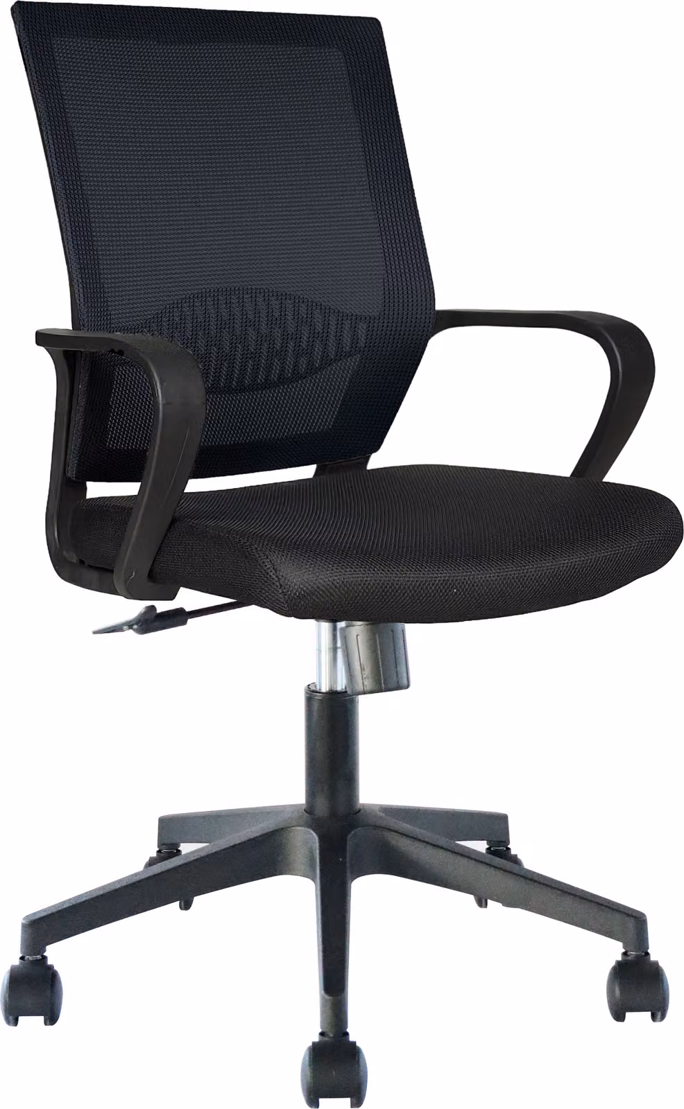 Casa Dolce MONIS, nero, 58x60x93-103 cm, girevole e regolabile in altezza, tessuto e rete