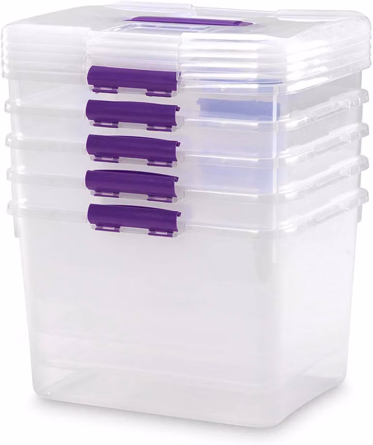 COM-FORT HOUSE Scatole di stoccaggio 30 L confezione da 6