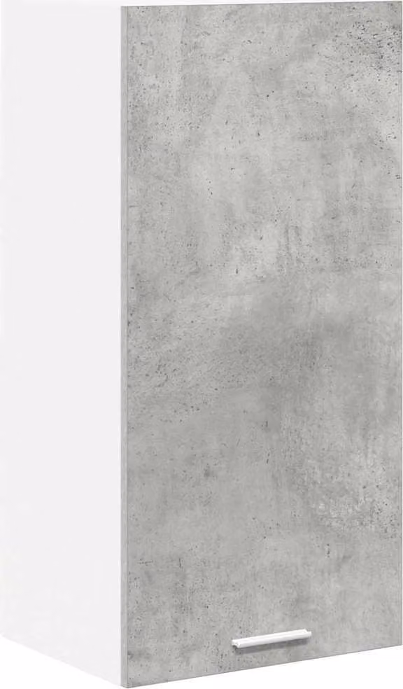 Armadio pensile Grigio Cemento e Bianco 40 x 31 x 80 cm