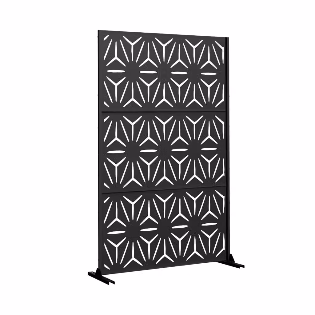 Pannello Divisorio Kilsturd casa.pro in Acciaio Zincato Nero, H 180 cm x L 120 cm x P 40 cm – 2