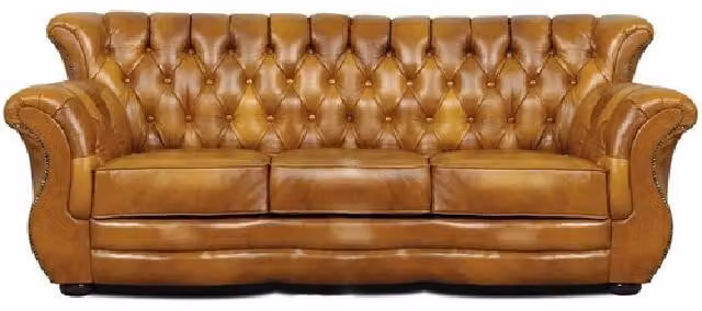 Chesterfield Ohrensofa 3+2+1 Sofagarnitur Ledersofa Couch Polster Sofa Garnitur