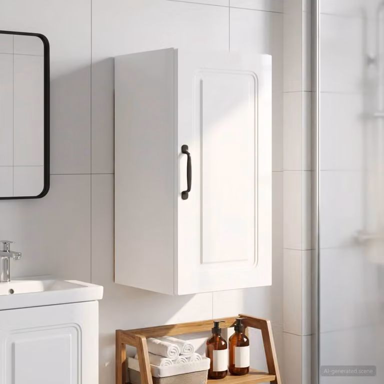 Armadio da bagno a muro vidaXL UTRECHT Bianco Lucido L: 30 cm, P: 31 cm, H: 59 cm