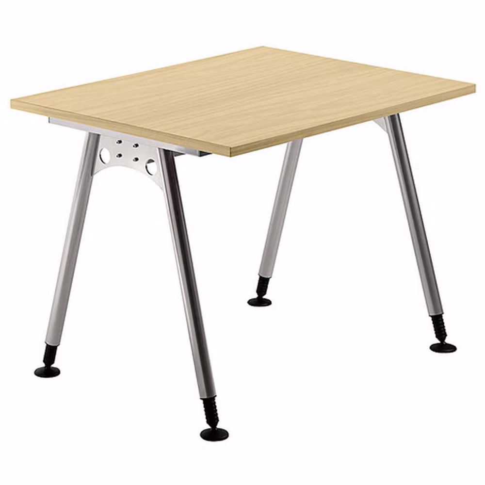 HAMMERBACHER AS08 höhenverstellbarer Schreibtisch ahorn quadratisch