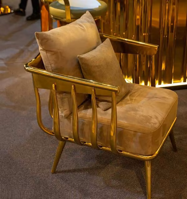 Design Sessel Metall Lounge Club Garnitur Stuhl Stühle Relax Gruppe