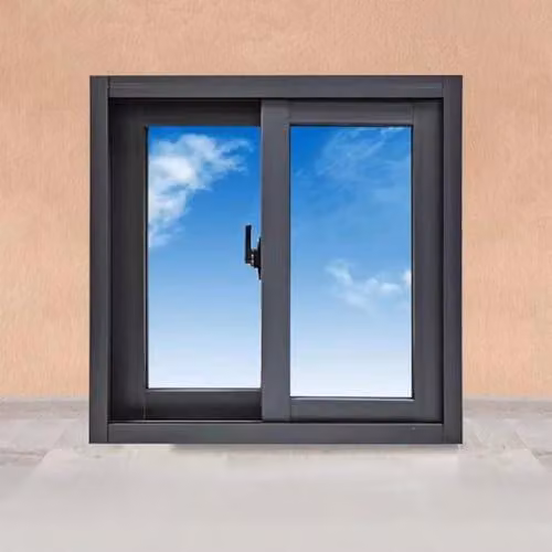 Vetro di ricambio in alluminio nero per finestre a gas, dimensioni 68,6 x 63,5 cm, realizzato in vetro temperato, adatto per ristrutturazioni e modernizzazioni, nonché come soluzione efficiente dal punto di vista energetico ed elegante