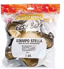 Set di 3 stampi per torta a forma di stella in silicone color oro Star Guardini