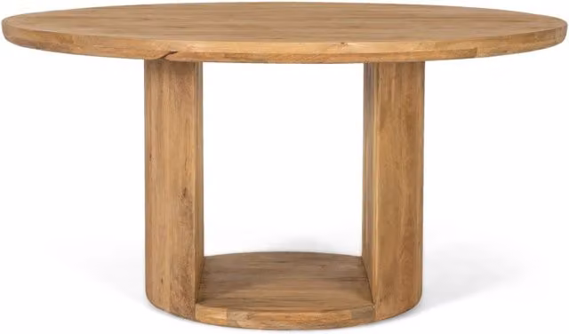 Tavolo rotondo in legno di mango Giner Y Colomer marrone opaco Diametro: 150 cm