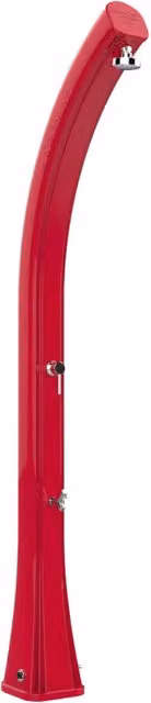 Doccia Solare da Giardino 35L Miscelatore e Lavapiedi Arkema Happy XL Cherry