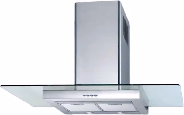 Cappa a parete con 3 velocità LENIA VETRO cm 90 - Inox - 500 m3/h
