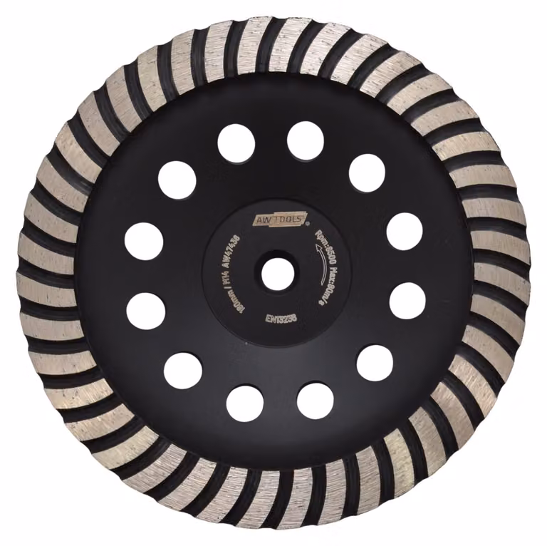 AWTOOLS Disco diamantato per la levigatura del calcestruzzo TURBO M14 / 180 mm